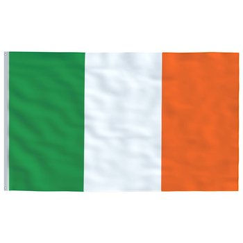 Flaga Irlandii z mosiężnymi przelotkami - 90x150 c - Zakito