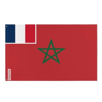 Flaga Marokańskiej Marynarki Handlowej (1919-1946) 160x240cm z poliestru - Inny producent (majster PL)