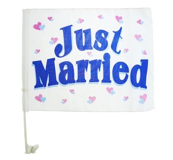 Flaga na samochód, Just Married - GoDan