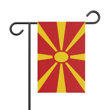 Flaga ogrodowa Macedonii Północnej 32x47,5 cm z poliestru - Inny producent (majster PL)