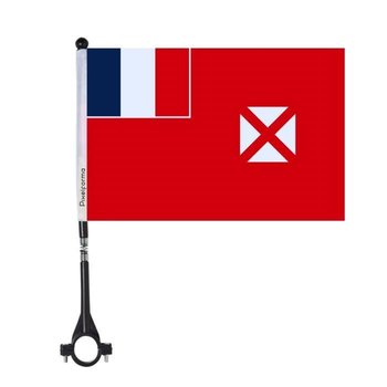 Flaga rowerowa Wallis i Futuna z poliestru 5 sztuk 14x21cm - Inny producent (majster PL)