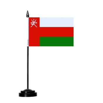 Flaga stołowa Omanu 14x21 cm, wykonana z poliestru - Inny producent (majster PL)