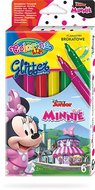 Flamastry brokatowe, Colorino Kids, Minnie, 6 kolorów - Colorino