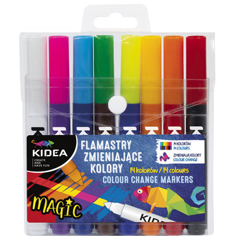 Flamastry zmieniające kolor 8 sztuk, Kidea - KIDEA