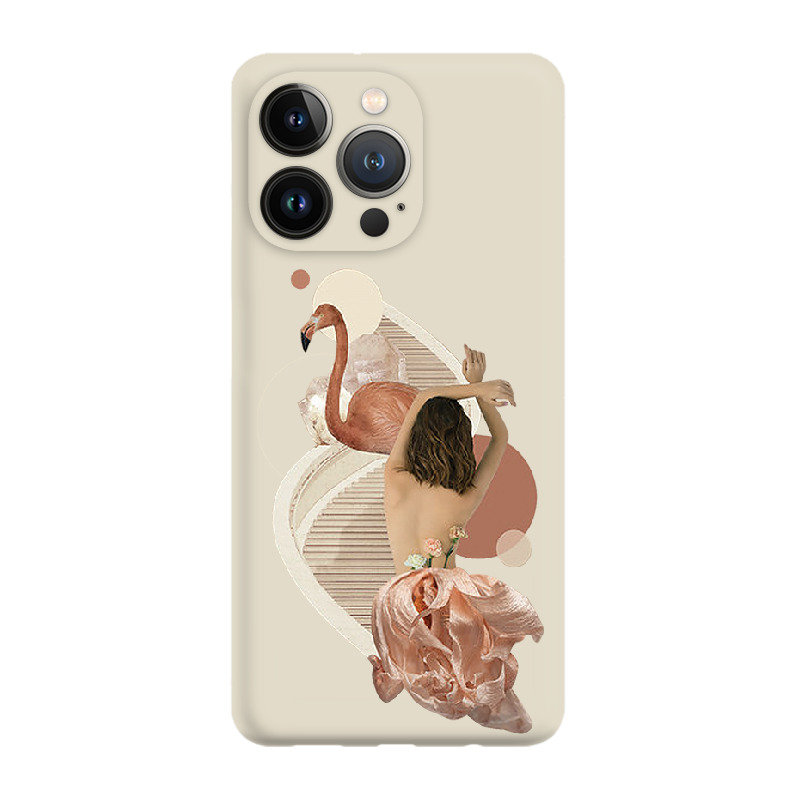 Flamingo Iphone 14 Pro Etui Matowe Beż [Tif 43E] PieceofCase