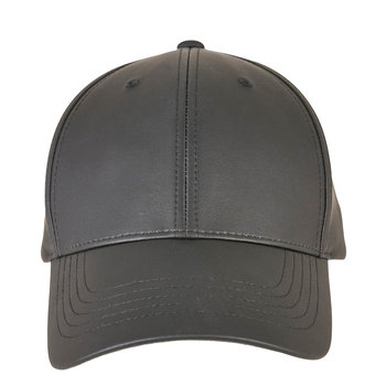 Flexfit Czapka Ze Skóry Syntetycznej Alpha Shape (OS / Czarny) - FlexFit