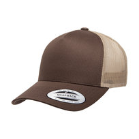 Flexfit Retro 5 Panel Two Tone Trucker Cap (OS / Brązowy) FlexFit