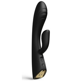 Flexi Rabbit, Masażer, Wibrator Intymny Typu Króliczek, Black - Marc Dorcel