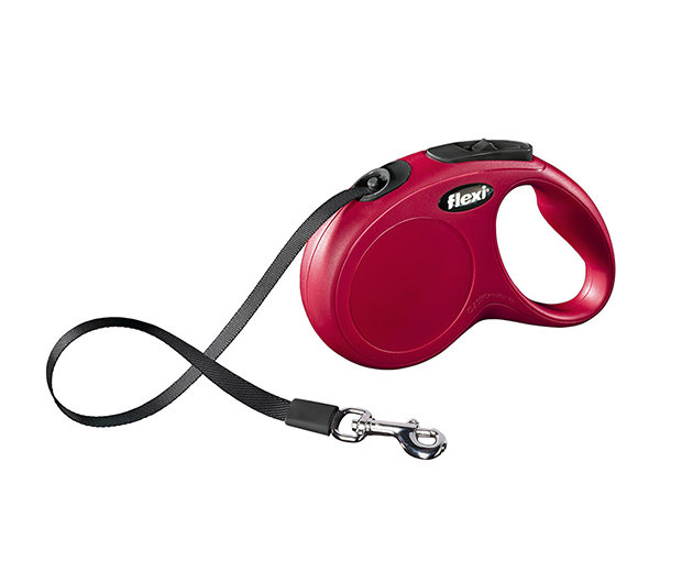 Flexi Flexi Czerwony Smycz, Taśma Classic, Czerwona, M, 5 M