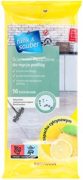 FLINK&SAUBER Ściereczki mokre do mycia podłóg o zapachu CYTRYNOWYM 16 szt. - inna (Inny)