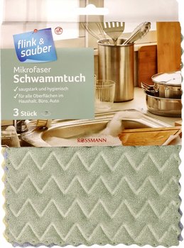 FLINK&SAUBER Ścierka do kurzu z mikrofazy mikrofibry wym. 17 x 22 cm 3 szt. - inna (Inny)
