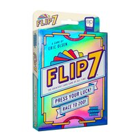 Flip 7™ Gra Karciana | Kompaktowy Rodzinny Zestaw | Połączenie Szczęścia i Strategii | Szybka do Nauczenia | 94 Karty | Zasady w Języku Angielskim USAopoly