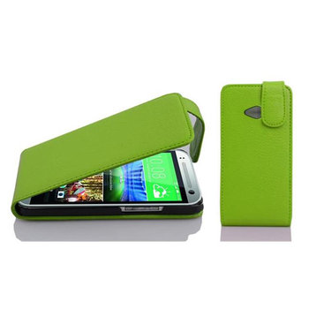 Flip Case Do HTC ONE M8 MINI Pokrowiec w ZIELONE JABŁKO Obudowa Etui Case Cover Ochronny Cadorabo - Cadorabo