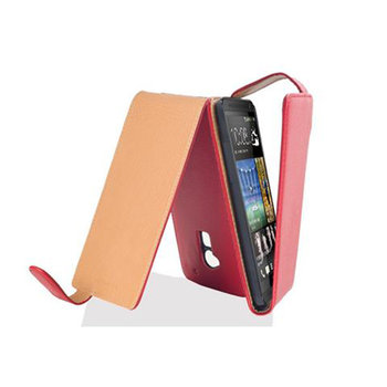 Flip Case Do HTC ONE MAX T6 Pokrowiec w PIEKŁA CZERWIEŃ Obudowa Etui Case Cover Ochronny Cadorabo - Cadorabo