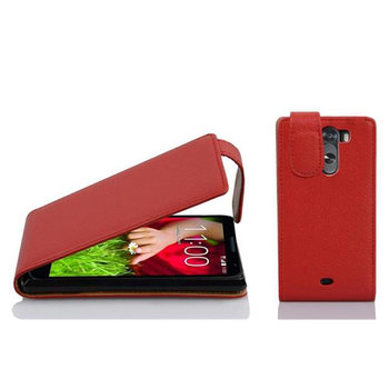 Flip Case Do LG G2 MINI Pokrowiec w PIEKŁA CZERWIEŃ Obudowa Etui Case Cover Ochronny Cadorabo - Cadorabo