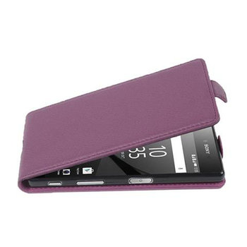 Flip Case Do Sony Xperia Z5 Pokrowiec w BORDEAUX FIOLETOWY Obudowa Etui Case Cover Ochronny Cadorabo - Cadorabo
