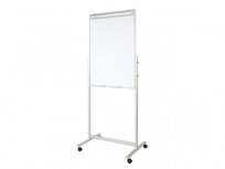 Flipchart magnetyczny na kółkach, dwustronny, 100x70 cm