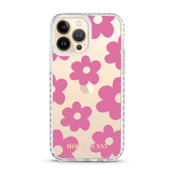 Floral phone case etui obudowa Apple iPhone 13 Pro różowe kwiatki - Apple