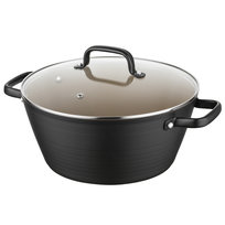 Florina, garnek aluminiowy carina black z/p 28cm 5,2l