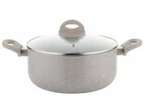 FLORINA SANDY Tradycyjny garnek aluminiowy z pokrywką 1,6 l 18 cm