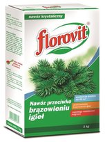 Florovit nawóz przeciwko brązowieniu igieł karton 1kg do iglaków