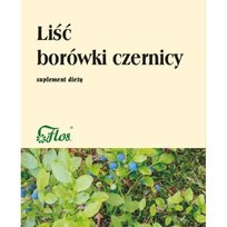 Flos Borówka Czernica Liść Suplement diety, 50g Flos