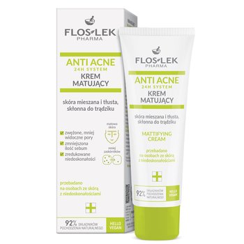 Flos-Lek Anti Acne 24H System, Krem Matujący, 50ml - FLOS-LEK