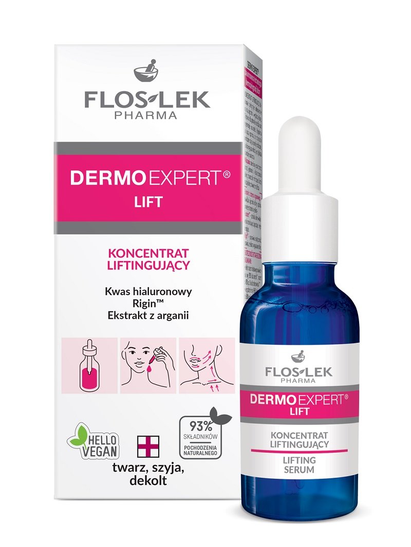 Flos Lek Pharma Dermo Expert Koncentrat Liftingujący Na Twarz Szyję i Dekolt 30ml Sklep EMPIK COM