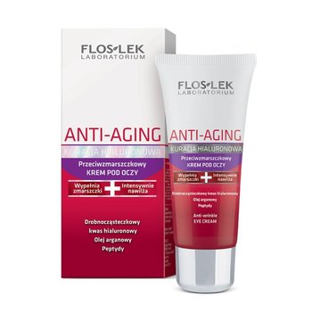 Floslek, Anti-Aging Kuracja Hialuronowa, krem przeciwzmarszczkowy pod oczy, 30 ml - Floslek