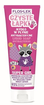 Floslek, Czyste Łapki, Mydło antybakteryjne do rąk Super Girl, 75 ml - Floslek