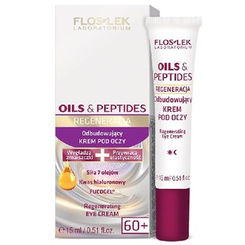 Floslek, Oils & Peptides 60+, krem pod oczy odbudowujący, 15 ml - Floslek