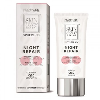 Floslek, Skin Care Expert, Sphere-3D nocna maska aktywnie regenerująca night repair, 50 ml - FLOS-LEK