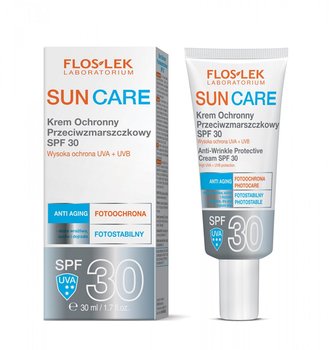 Floslek, Sun Care, krem ochronny przeciwzmarszczkowy, SPF 30, 30 ml - FLOS-LEK