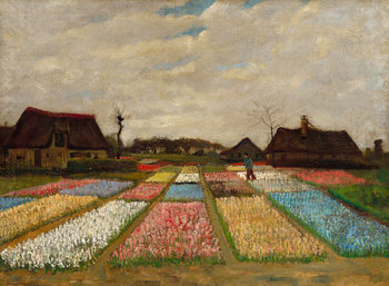 Flower Beds in Holland, Vincent van Gogh - plakat 59,4x42 cm - Galeria Plakatu