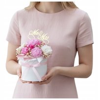 Flower Box Bukiet wieczny bukiet ślub prezent weselny para młoda dla żony