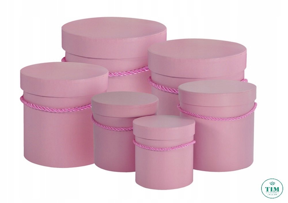 FLOWER BOX GŁADKI BRUDNY RÓŻ KOMPLET 6 SZTUK Flower Island Sp. z o.o