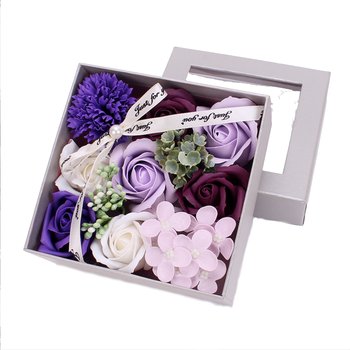 Flower Box Mydlane Róże Kwiaty Na Prezent Dzień Matki Urodziny Imieniny - You&You