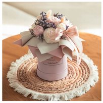 Flower Box Świece Sojowe Kwiat z Wosku Bezzapachowy Duży Na Prezent