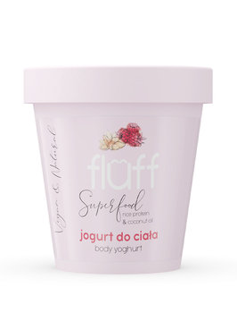 Fluff, Body Yoghurt, Masło do ciała o zapachu maliny z migdałami, 180 ml - Fluff