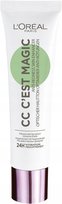 Fluid Do Twarzy CC Loreal Magic Anti Redness Krem CC Zielone Pigmenty 30 ml Inna marka