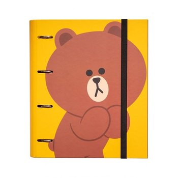 Folder do przechowywania dokumentów, Line Friends, miś, żółty - Line Friends