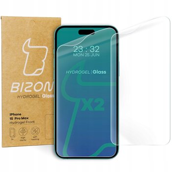 Folia Hydrożelowa Na Ekran Bizon Glass Hydrogel Front Do Iphone 15 Pro Max, 2 Sztuki - Bizon