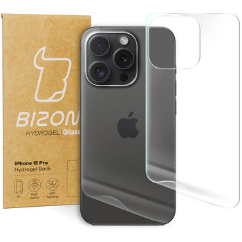 Folia hydrożelowa na tył Bizon Glass Hydrogel Back, iPhone 15 Pro, 2 sztuki - Bizon