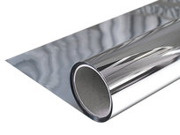 Folia lustrzana samoprzylepna  okienna przeciwsłoneczna przeciw UV, montaż na zewnątrz 0,5 metra bieżącego 50x50cm Lustro Weneckie Srebrne