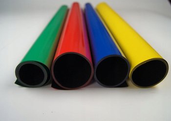 Folia magnetyczna 0,4 mm z laminatem PVC 1mb - czerwona - Media Mag