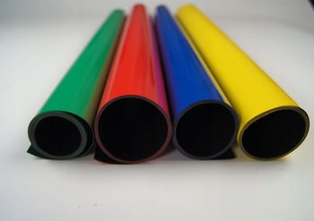 Folia magnetyczna 0,4 mm z laminatem PVC 1mb - żółta - Media Mag