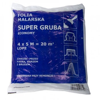 Folia Malarska Ldpe 4*5M, Gruba (Grubość: Ok.20 Mikro-M) - Inny producent