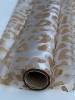 Folia matowa ze wzorem LAMPART, Przezroczysty + karmel