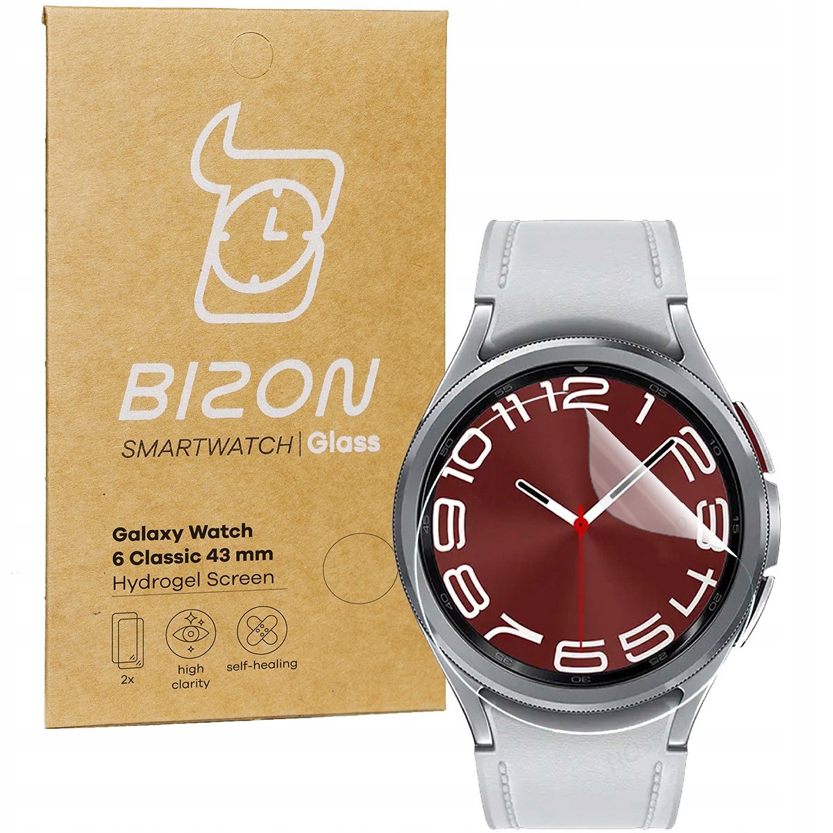 Фото - Чохол і плівка для смартгодинників Bizon Folia na ekran  do Galaxy Watch 6 Classic 43 