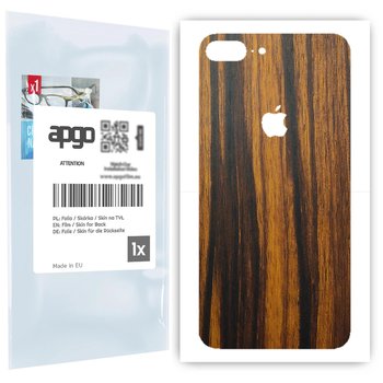 Folia naklejka skórka strukturalna na TYŁ do Apple iPhone 7 Plus -  Drewno Tygrysie - apgo SKINS - apgo